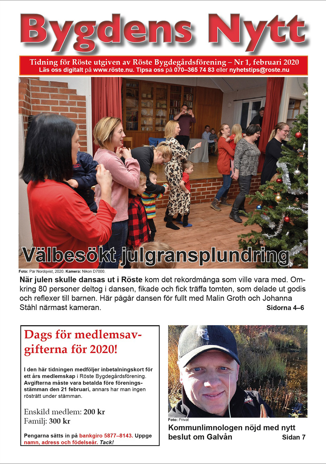 Röste.nu – Bygdens Nytts e-tidningsarkiv – Bygdens Nytt nr 1 2020 – E-tidningsetta