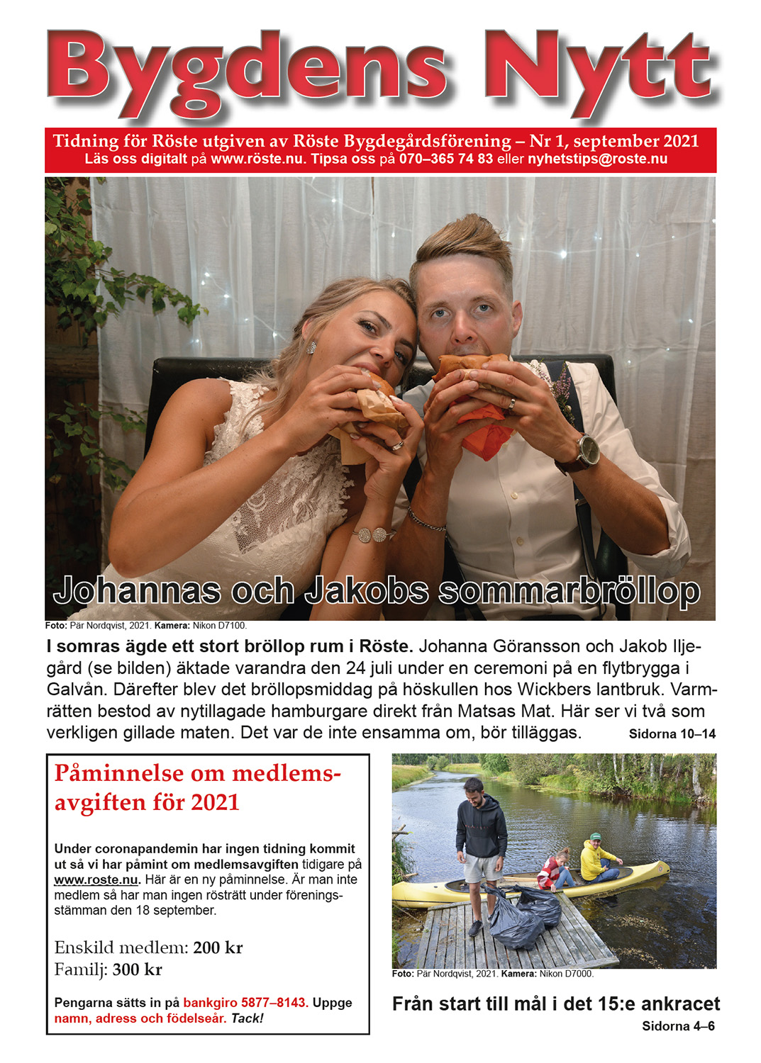 Röste.nu – Bygdens Nytts e-tidningsarkiv – Bygdens Nytt nr 1 2021 – E-tidningsetta