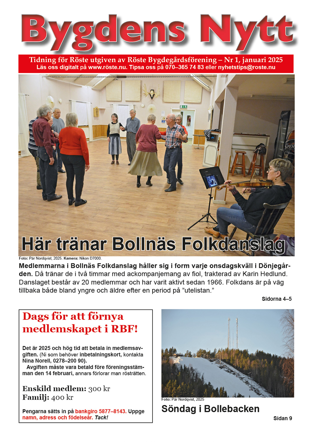 Röste.nu – Bygdens Nytt – E-tidningsetta