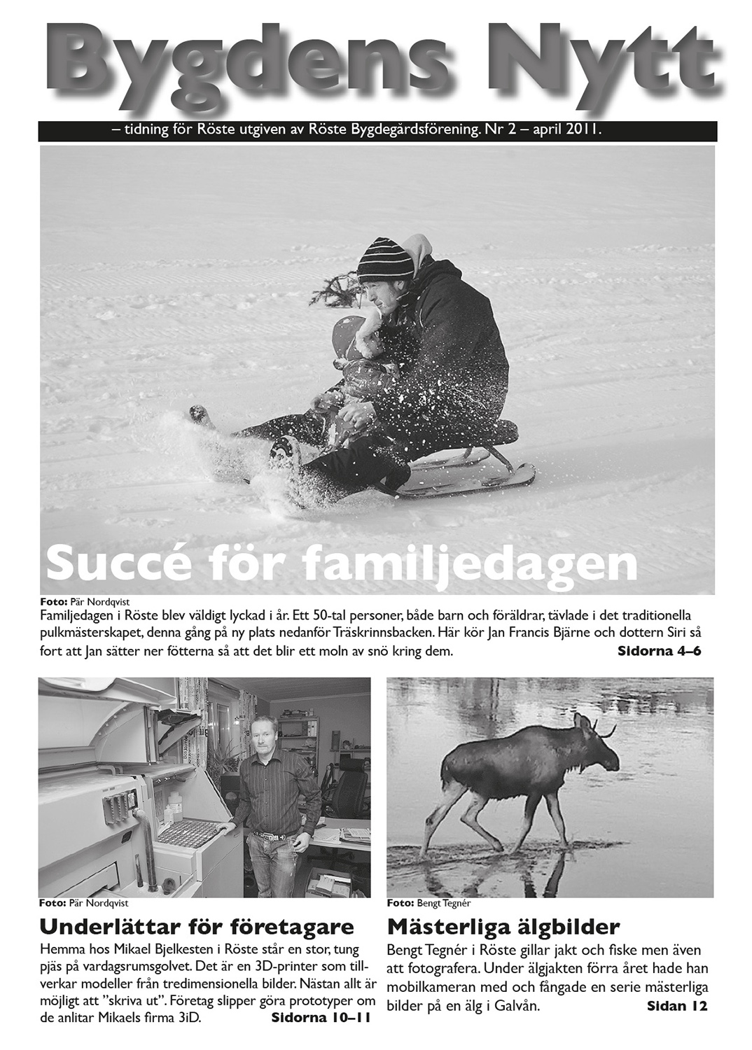 Röste.nu – Bygdens Nytts e-tidningsarkiv – Bygdens Nytt nr 2 2011 – E-tidningsetta