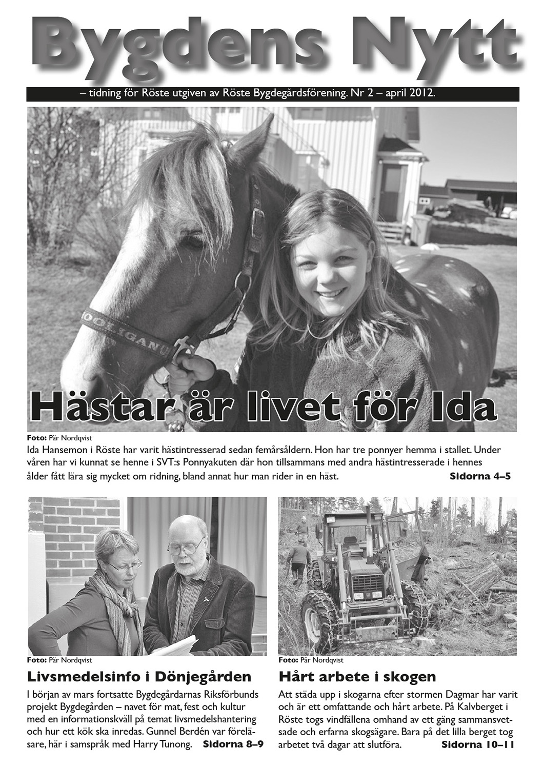 Röste.nu – Bygdens Nytts e-tidningsarkiv – Bygdens Nytt nr 2 2012 – E-tidningsetta