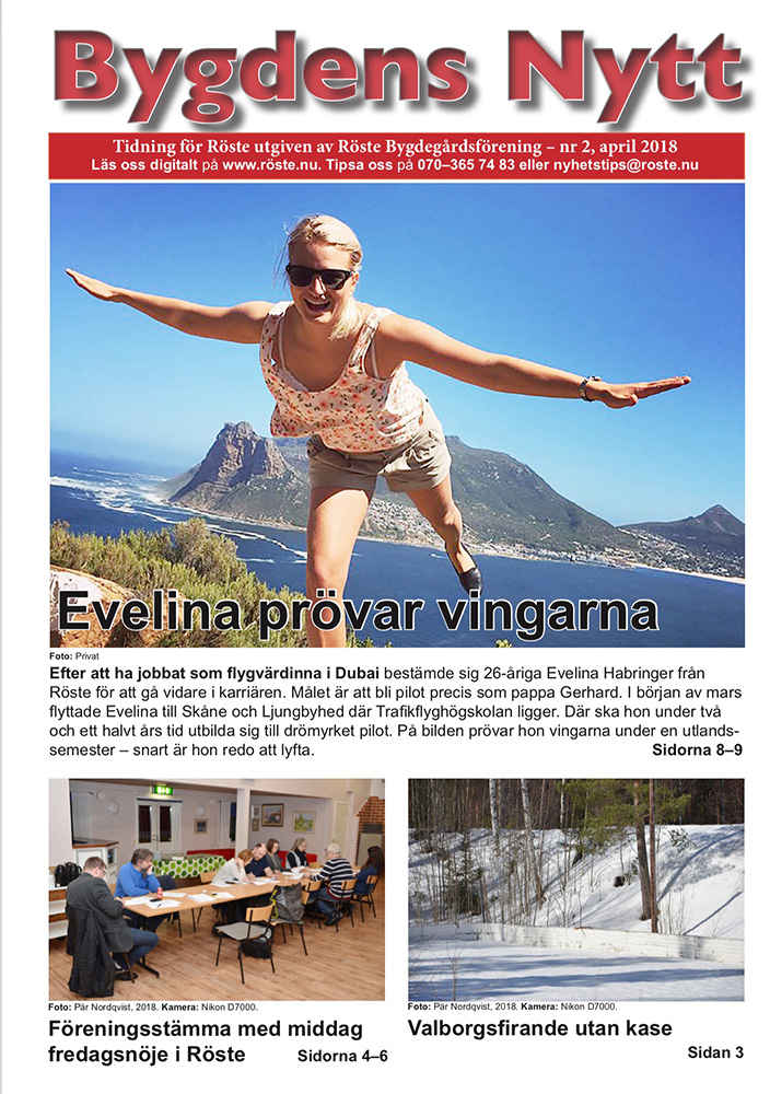 Röste.nu – Bygdens Nytts e-tidningsarkiv – Bygdens Nytt nr 2 2018 – E-tidningsetta