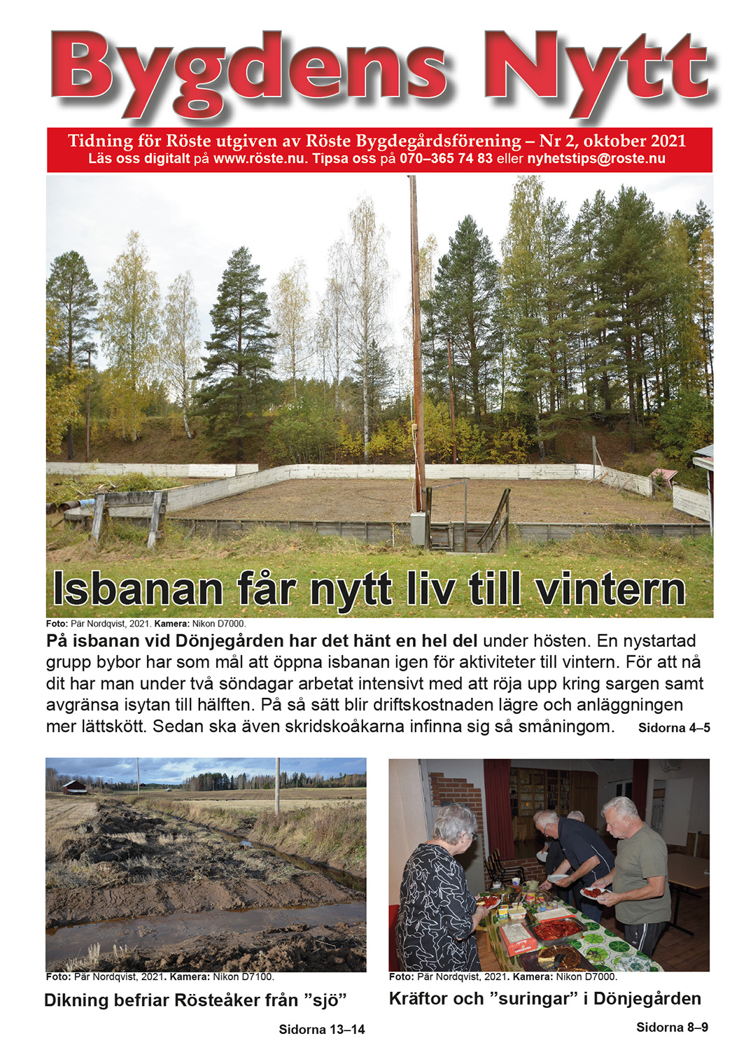Röste.nu – Bygdens Nytts e-tidningsarkiv – Bygdens Nytt nr 2 2021 – E-tidningsetta