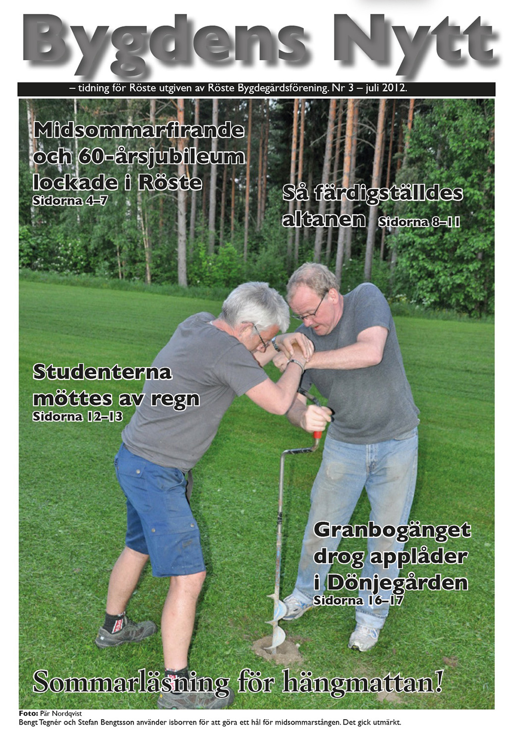Röste.nu – Bygdens Nytts e-tidningsarkiv – Bygdens Nytt nr 3 2012 – E-tidningsetta