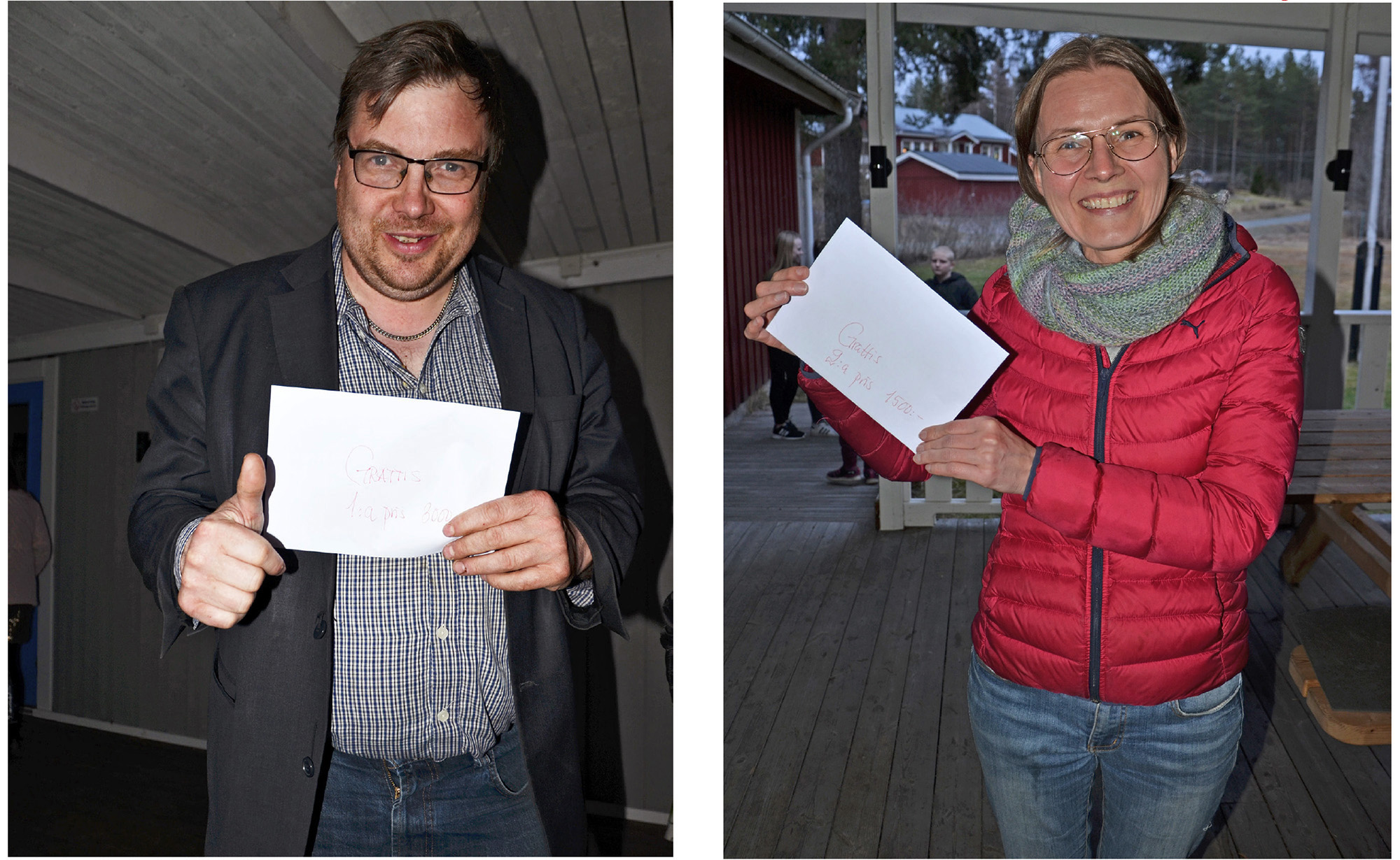 Röste.nu – Bygdens Nytt nr 3 2018 – Nyheter – Dragning i kontantlotteriet – Henrik Olofsson och Anna Börnow