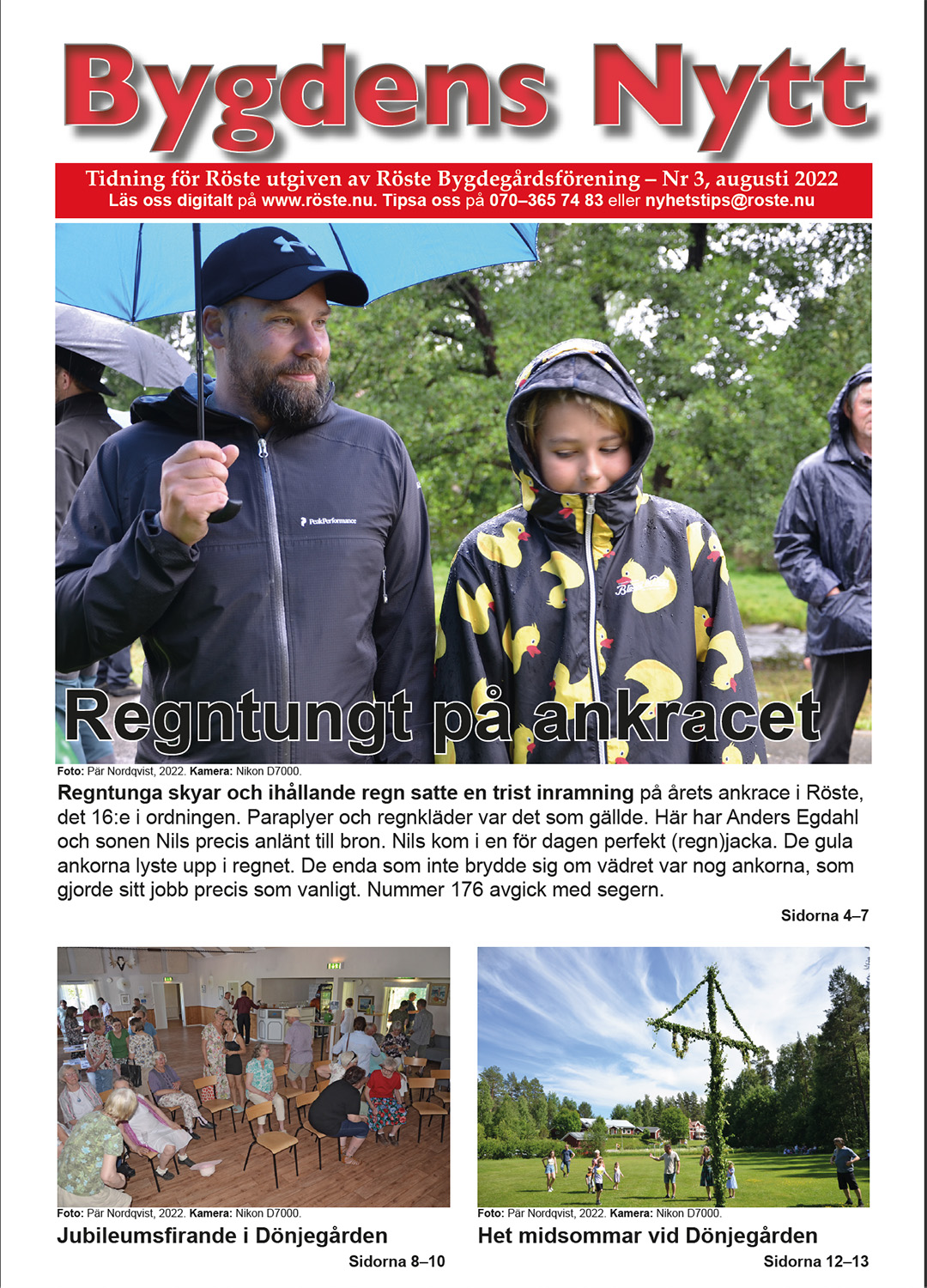 Röste.nu – Bygdens Nytts e-tidningsarkiv – Bygdens Nytt nr 3 2022 – E-tidningsetta