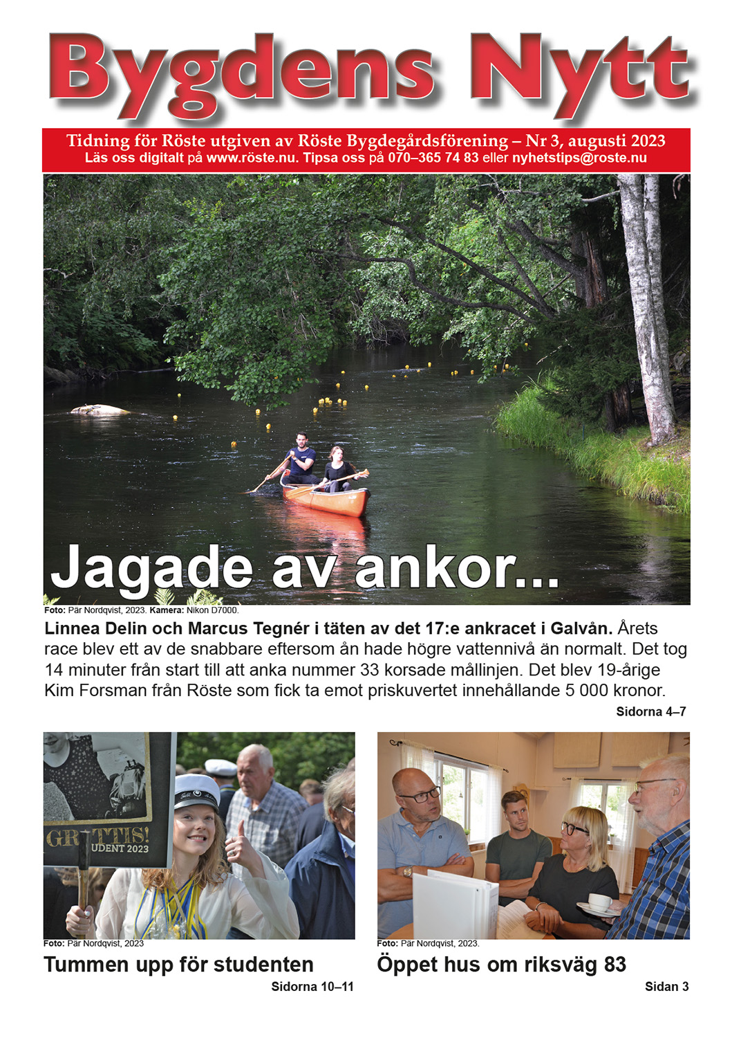 Röste.nu – Bygdens Nytt – E-tidningsetta