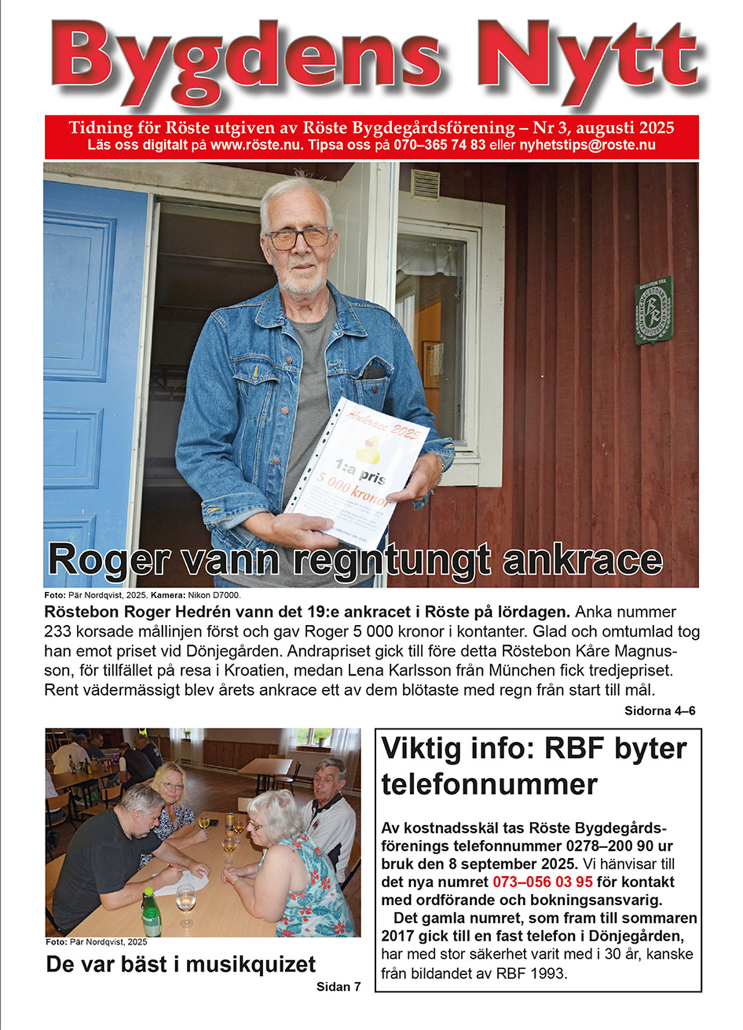 Röste.nu – Bygdens Nytt – E-tidningsetta