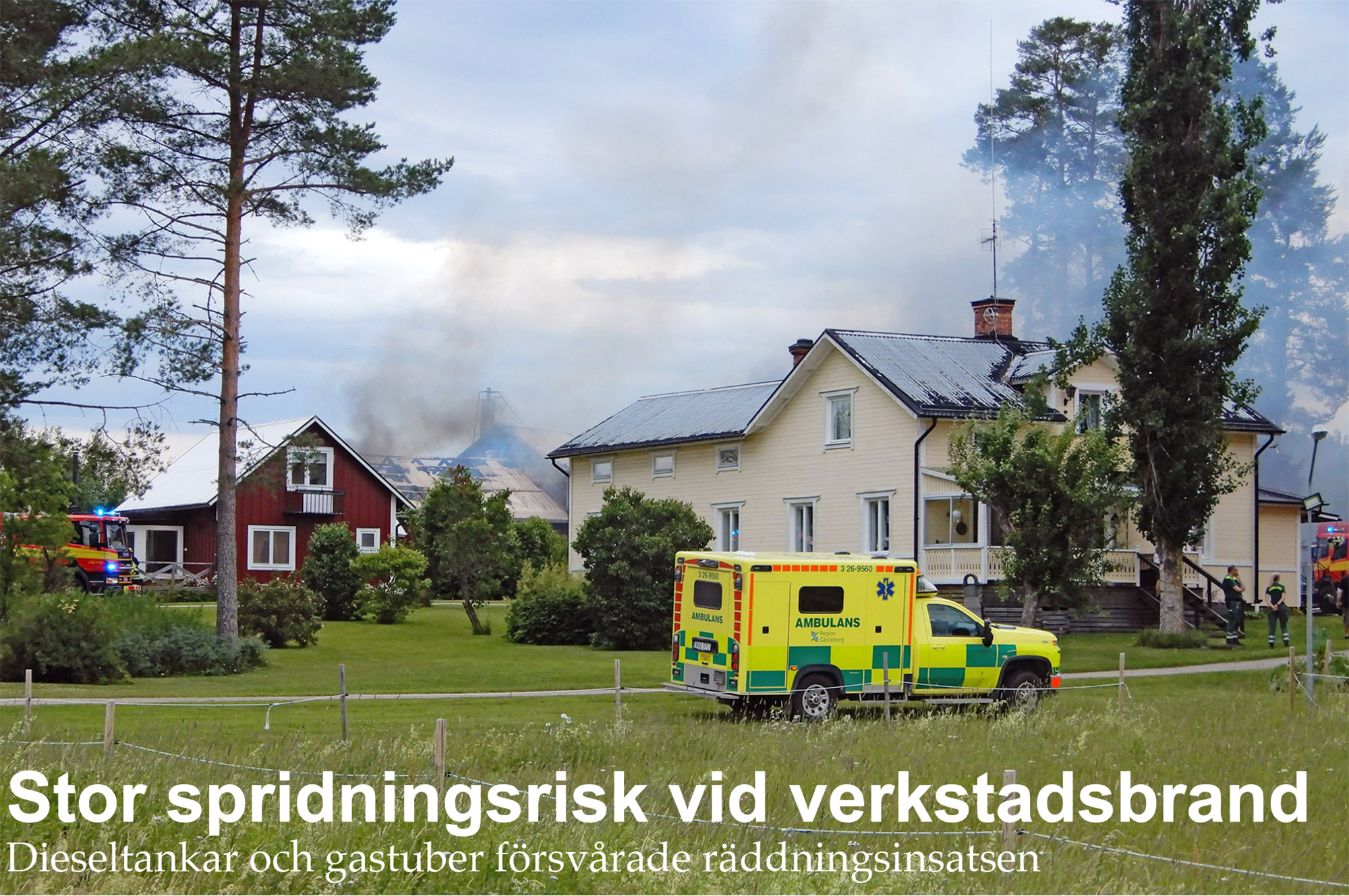 Röste.nu – Bygdens Nytt nr 3 2026 – Nyheter – Stor spridningsrisk vid verkstadsbrand