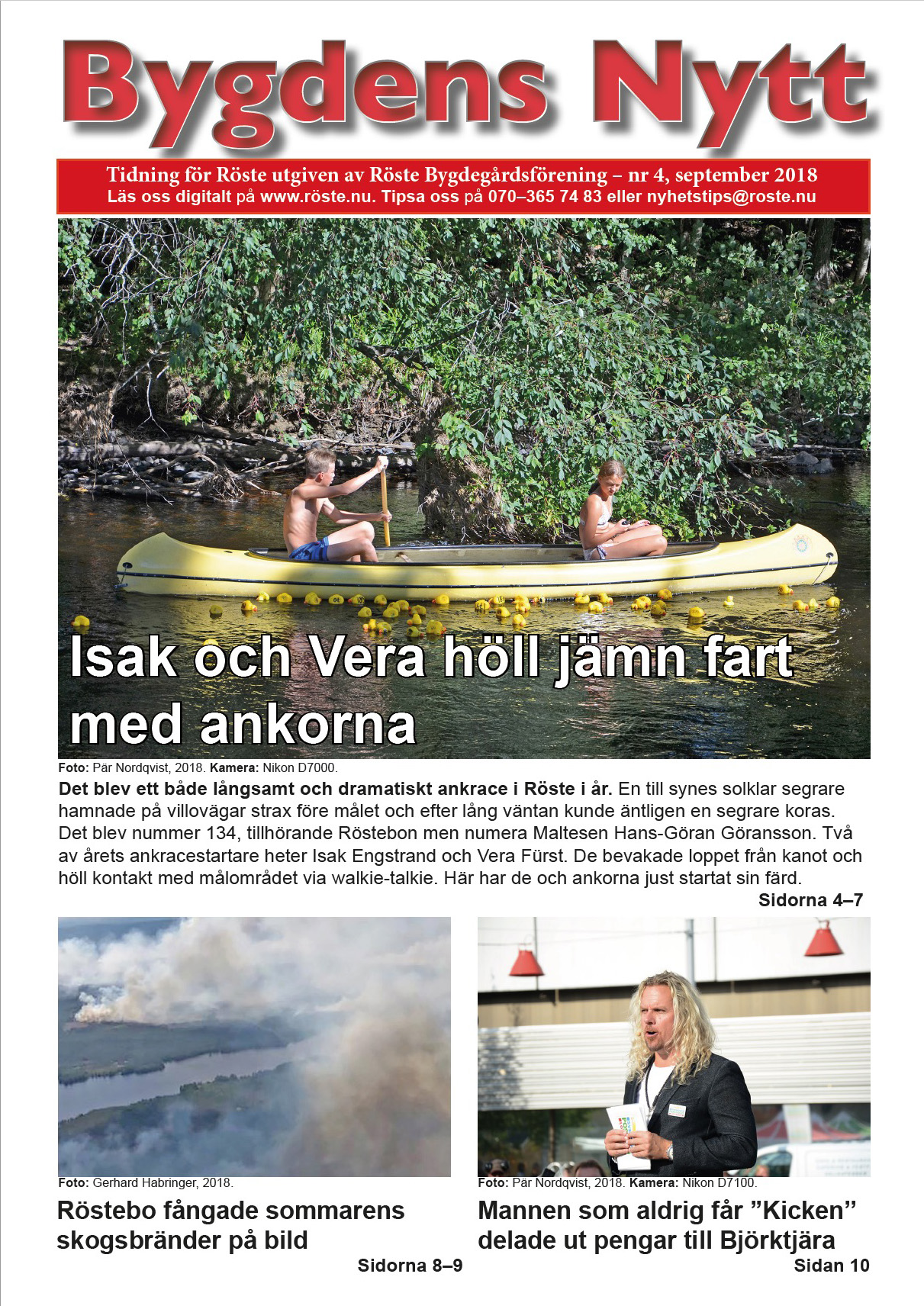 Röste.nu – Bygdens Nytts e-tidningsarkiv – Bygdens Nytt nr 4 2018 – E-tidningsetta