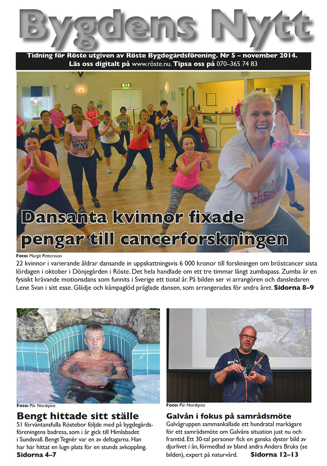 Röste.nu – Bygdens Nytts e-tidningsarkiv – Bygdens Nytt nr 5 2014 – E-tidningsetta