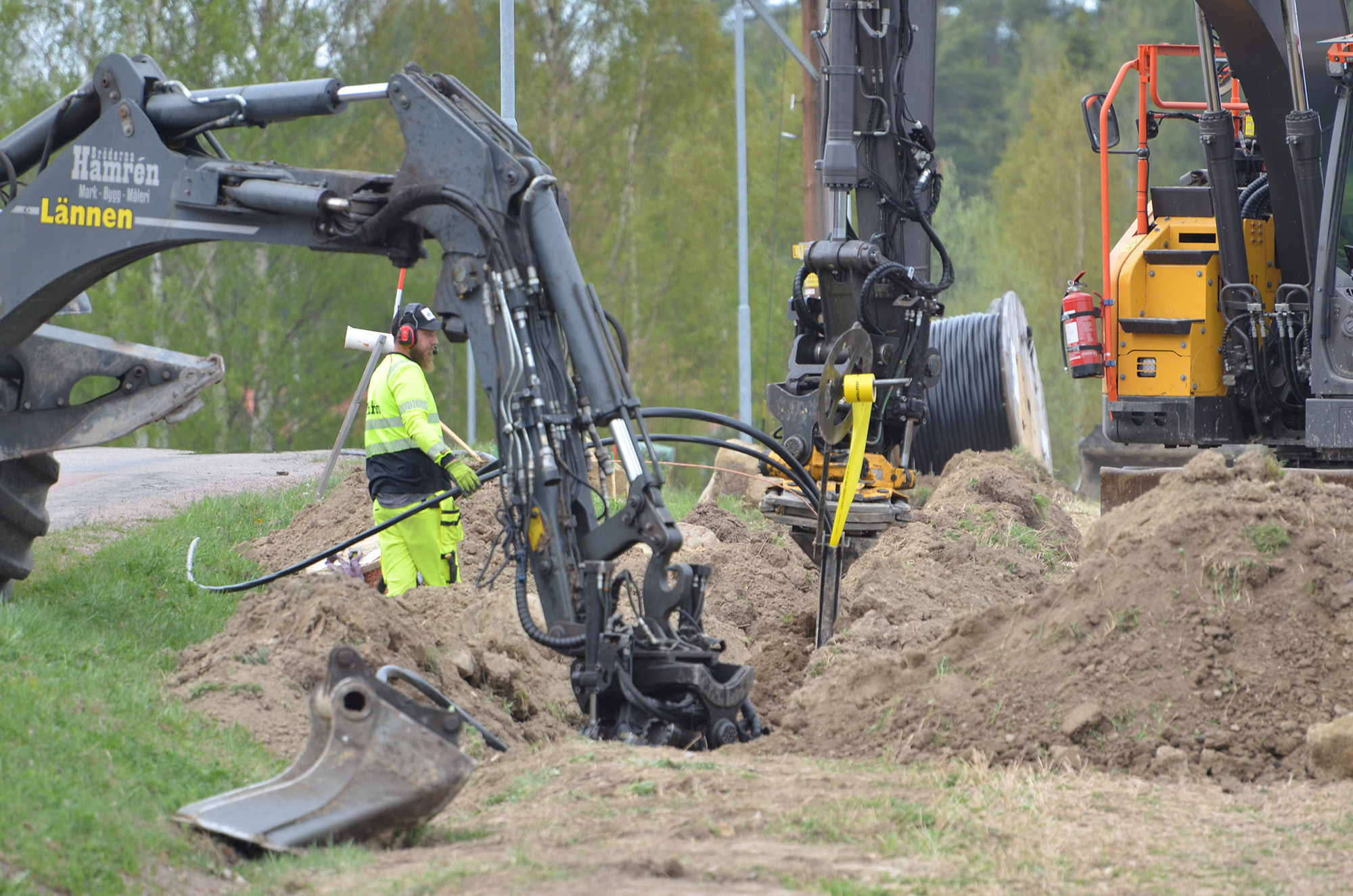 Röste.nu – Grävning för jordelkabel i Röste 2023
