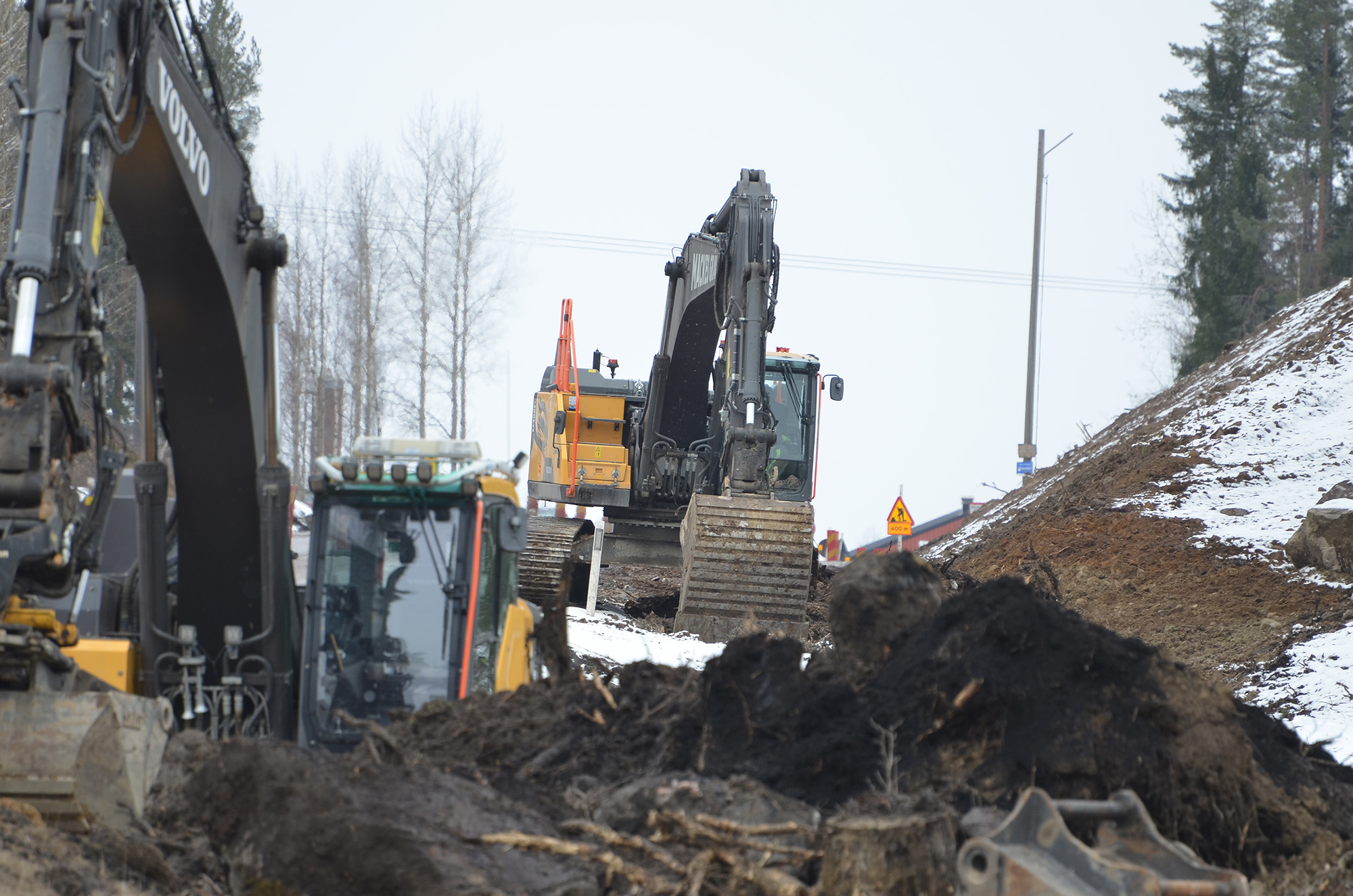 Röste.nu – Ombyggnation av riksväg 83 sträckan Bollnäs–Röste – Grävning för cykelväg 2024
