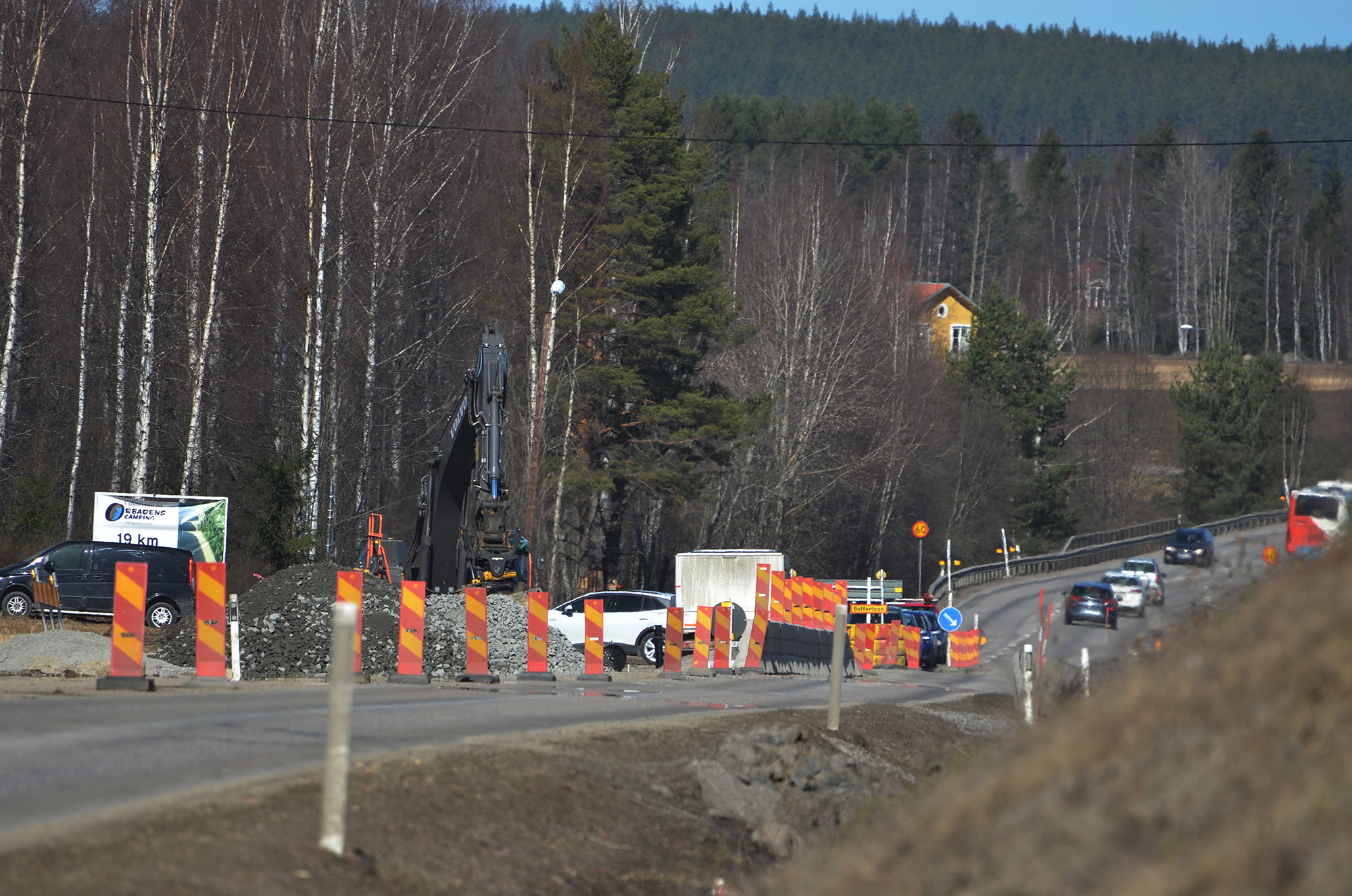 Röste.nu – Ombyggnation av riksväg 83 sträckan Bollnäs–Röste – Grävning för cykelväg 2024