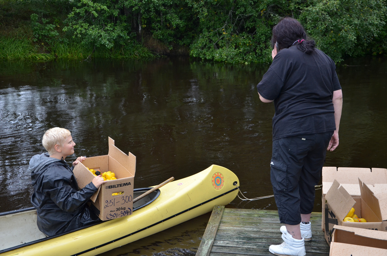 Röste.nu – Röstebilder – Historiskt blött ankrace i Galvån 2017