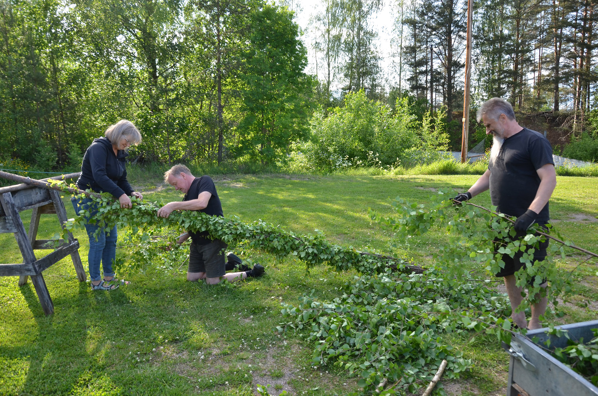 Röste.nu – Röstebilder – Inför midsommarfirandet vid Dönjegården 2025