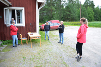 Röste.nu – Röstebilder – Premiär för gåbingo i Röste 2020 – 5 augusti